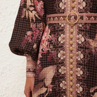 Zimmermann Illuminate Buttoned Midi Dress - Black Floral 4 Zimmermann Illuminate Buttoned Midi Dress Black Floral 4