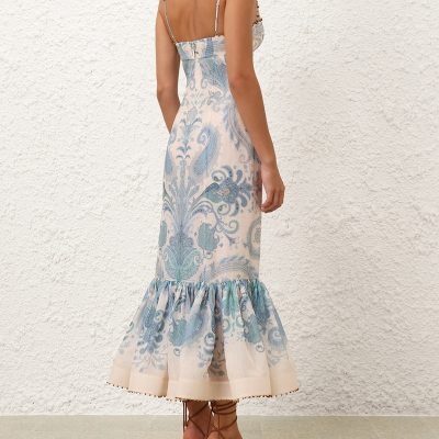 Zimmermann Illuminate Gown - Turquoise Paisley 3 Zimmermann Illuminate Gown Turquoise Paisley 3