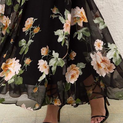 Zimmermann Luna Burnout Sheath Dress - Black Rose 4 Zimmermann Luna Burnout Sheath Dress Black Rose 4