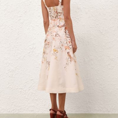Zimmermann Luna Buttoned Picnic Dress - Cream Songbird 3 Zimmermann Luna Buttoned Picnic Dress Cream Songbird 3