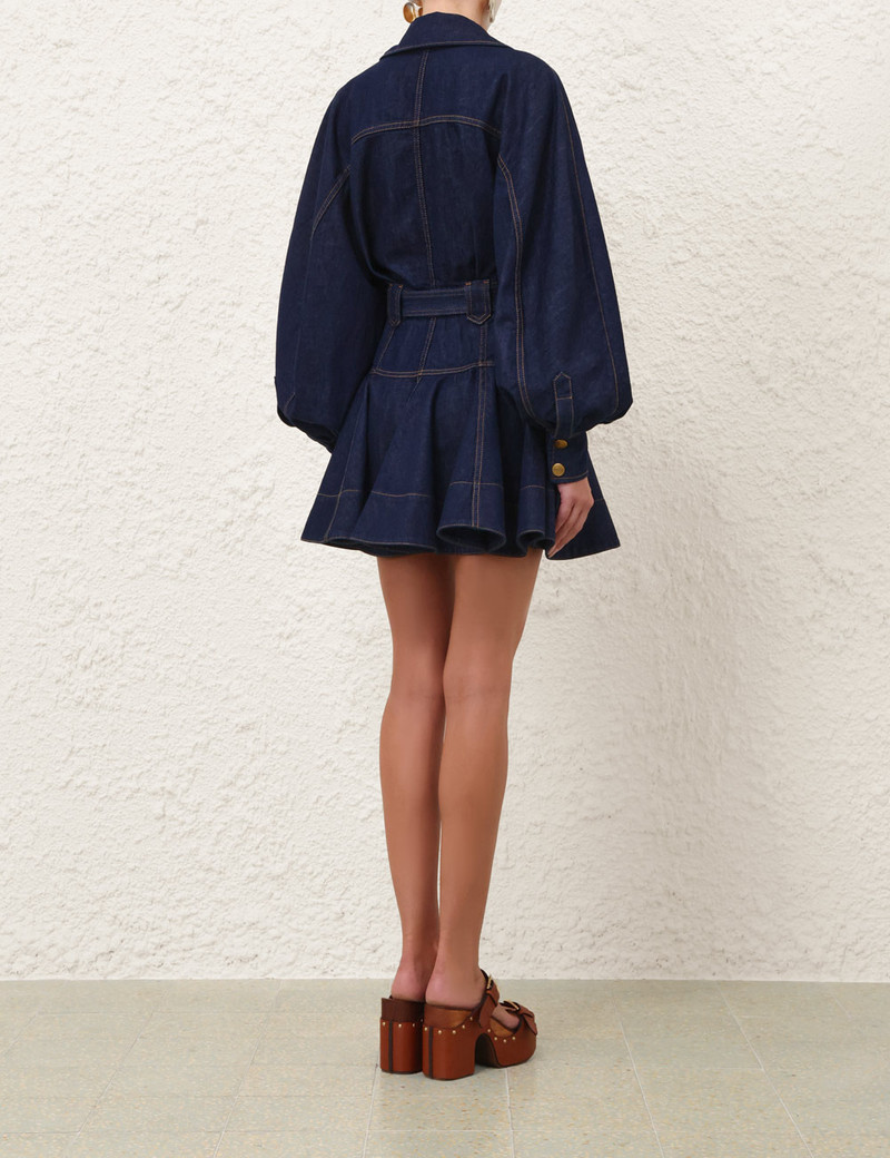 Zimmermann-Luna-Denim-Utility-Mini-Dress-Harbour-Blue-3 Zimmermann Luna Denim Utility Mini Dress Harbour Blue 3
