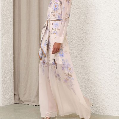 Zimmermann Luna Sheath Dress - Blue Songbird 2 Zimmermann Luna Sheath Dress Blue Songbird 2