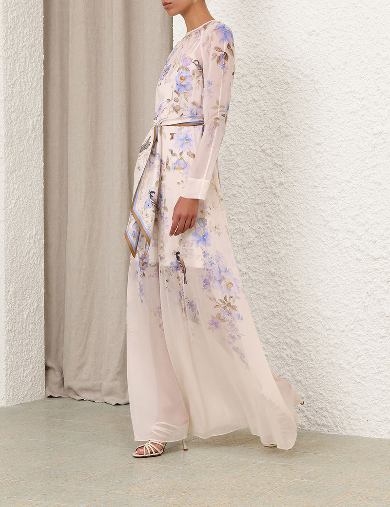 Zimmermann-Luna-Sheath-Dress-Blue-Songbird-2 Zimmermann Luna Sheath Dress Blue Songbird 2