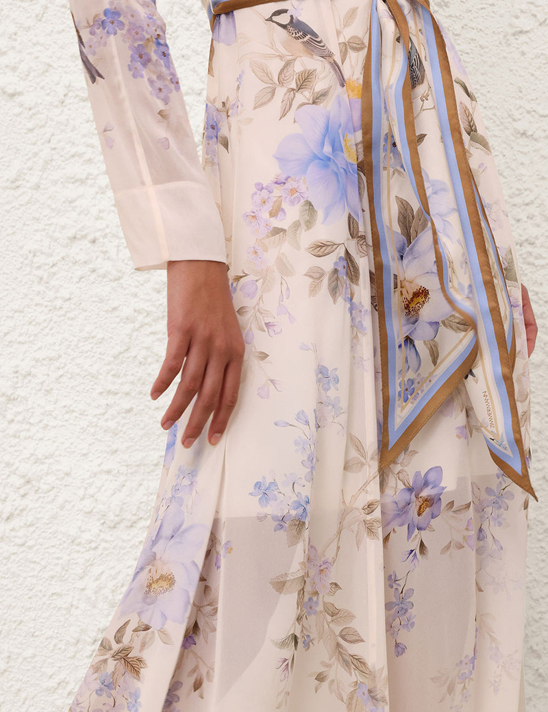 Zimmermann-Luna-Sheath-Dress-Blue-Songbird-4 Zimmermann Luna Sheath Dress Blue Songbird 4