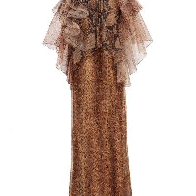 Zimmermann Memento Billow Dress - Spliced Snake