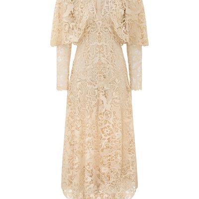Zimmermann Memento Bird Lace Dress - Cream
