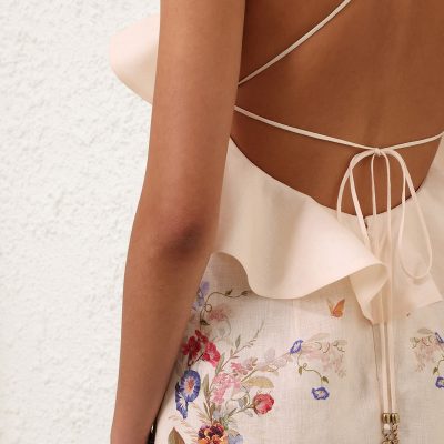 Zimmermann Patience Frill Midi Dress - Vanilla Floral 4 Zimmermann Patience Frill Midi Dress Vanilla Floral 4