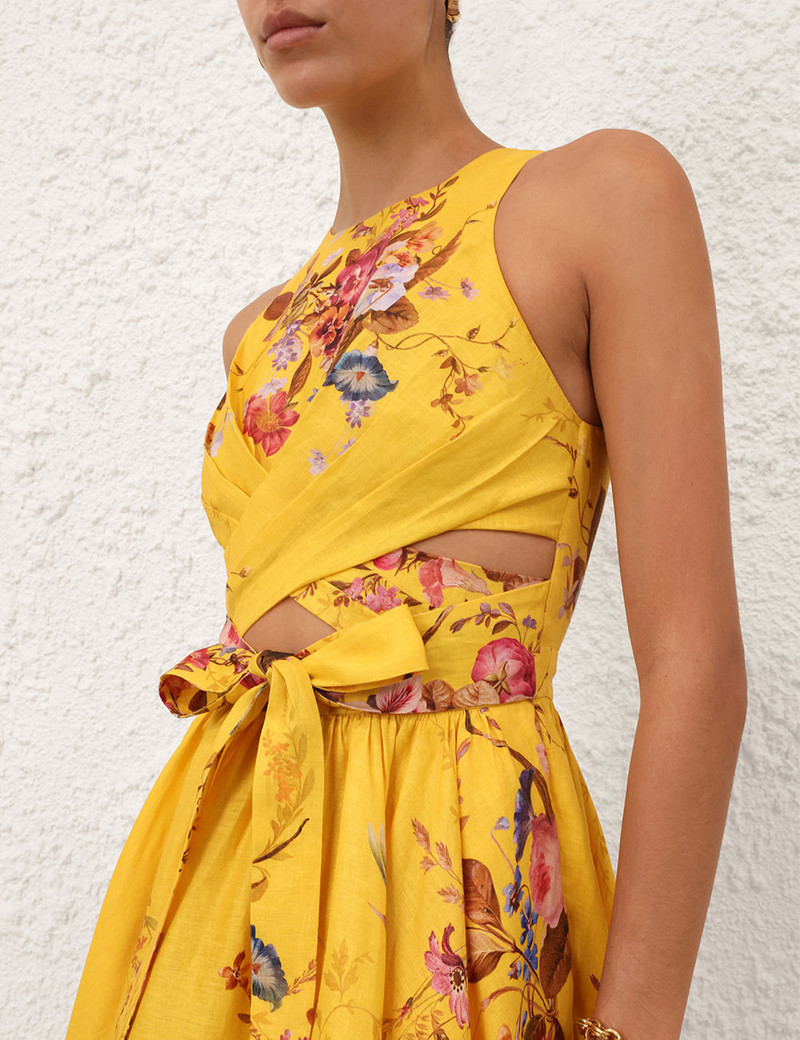 Zimmermann-Patience-Midi-Dress-Mustard-Floral-4 Zimmermann Patience Midi Dress Mustard Floral 4