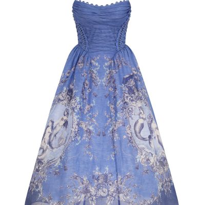 Zimmermann Rebellion Beaded Picnic Dress - Blue Mermaid