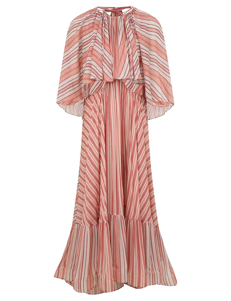 Zimmermann-Rebellion-Bohemian-Maxi-Dress-Red-Stripe Zimmermann Rebellion Bohemian Maxi Dress - Red Stripe