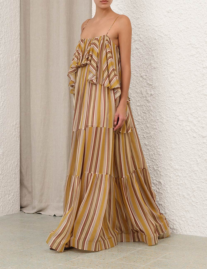 Zimmermann-Rebellion-Bohemian-Slip-Dress-Mustard-Stripe-2 Zimmermann Rebellion Bohemian Slip Dress Mustard Stripe 2