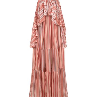 Zimmermann Rebellion Bohemian Slip Dress - Red Stripe