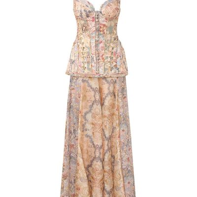 Zimmermann Rebellion Corded Maxi Dress - Spliced Floral