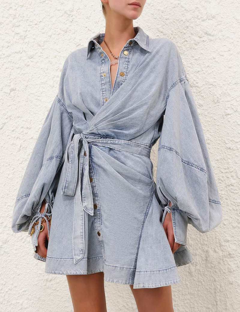 Zimmermann-Rebellion-Denim-Wrap-Mini-Castaway-1 Zimmermann Rebellion Denim Wrap Mini Castaway 1