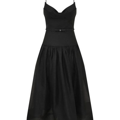 Zimmermann Rebellion Fitted Picnic Dress - Black