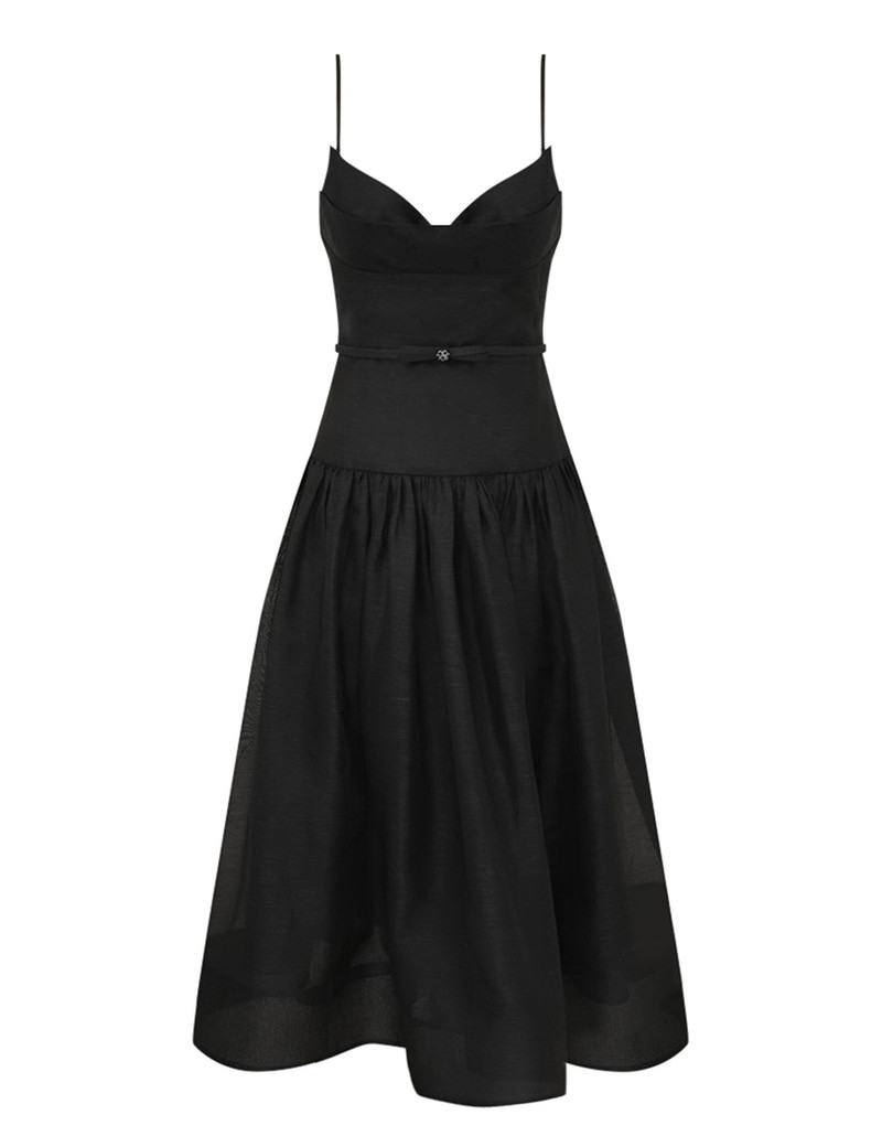 Zimmermann-Rebellion-Fitted-Picnic-Dress-Black Zimmermann Rebellion Fitted Picnic Dress - Black