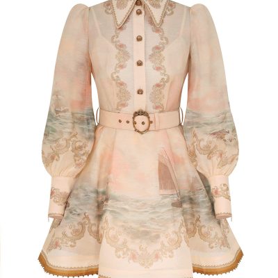 Zimmermann Rebellion Marine Mini Dress - Sunset
