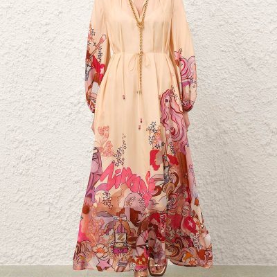 Zimmermann Stardust Billow Dress Pink Stardust 1