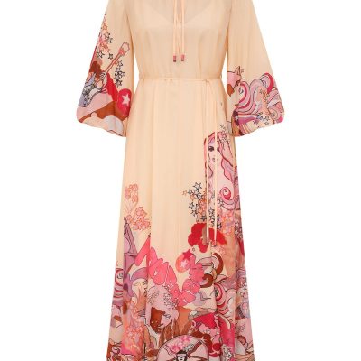 Zimmermann Stardust Billow Dress - Pink Stardust