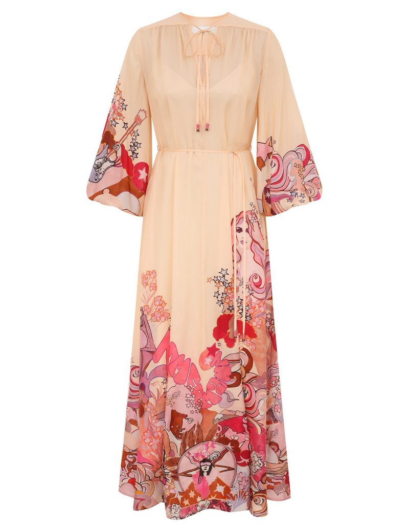 Zimmermann Stardust Billow Dress – Pink Stardust