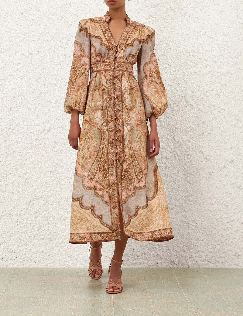 Zimmermann-Wanderlust-Plunge-Midi-Dress-Tapestry-Multi-1 Zimmermann Wanderlust Plunge Midi Dress Tapestry Multi 1