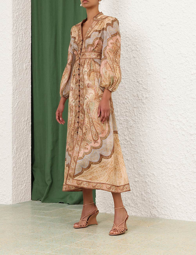 Zimmermann-Wanderlust-Plunge-Midi-Dress-Tapestry-Multi-2 Zimmermann Wanderlust Plunge Midi Dress Tapestry Multi 2