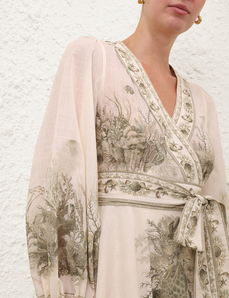 Zimmermann-Wanderlust-Wrap-Midi-Dress-Khaki-Toile-4 Zimmermann Wanderlust Wrap Midi Dress Khaki Toile 4