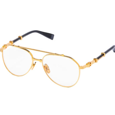 Balmain Eyewear pilot-frame Glasses - Balmain BRIGADE VII BPX-186A GLD - BLK 57