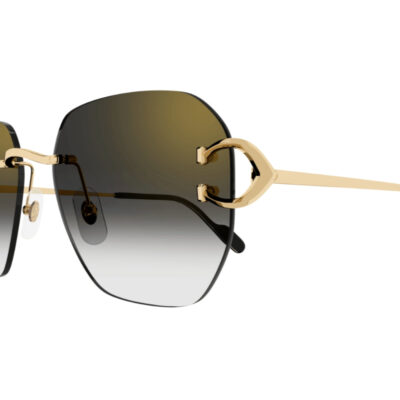 Cartier CT0394S 001 Sunglasses 2 CARTIER 0394S 001 58 closeup