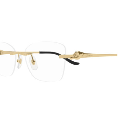 Panthere de Cartier glasses - CT0522O 001 2 CARTIER 0522O 001 57 closeup