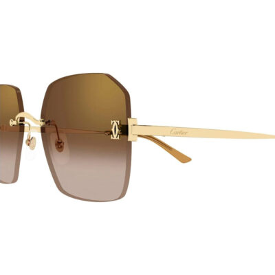 C de Cartier Sunglasses - CT0591S 002 2 CARTIER 0591S 002 55 closeup