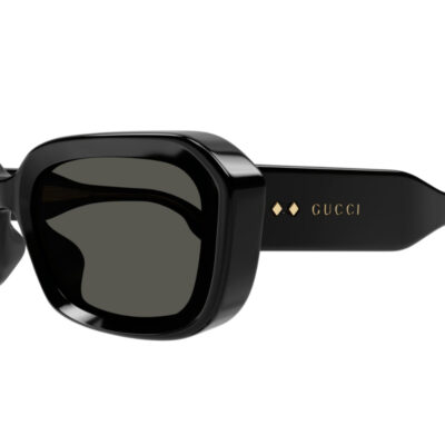 Gucci Institutional Logo Gg1531sk 001 Women's Black Frame Sunglasses 2 GUCCI 1531SK 001 54 closeup